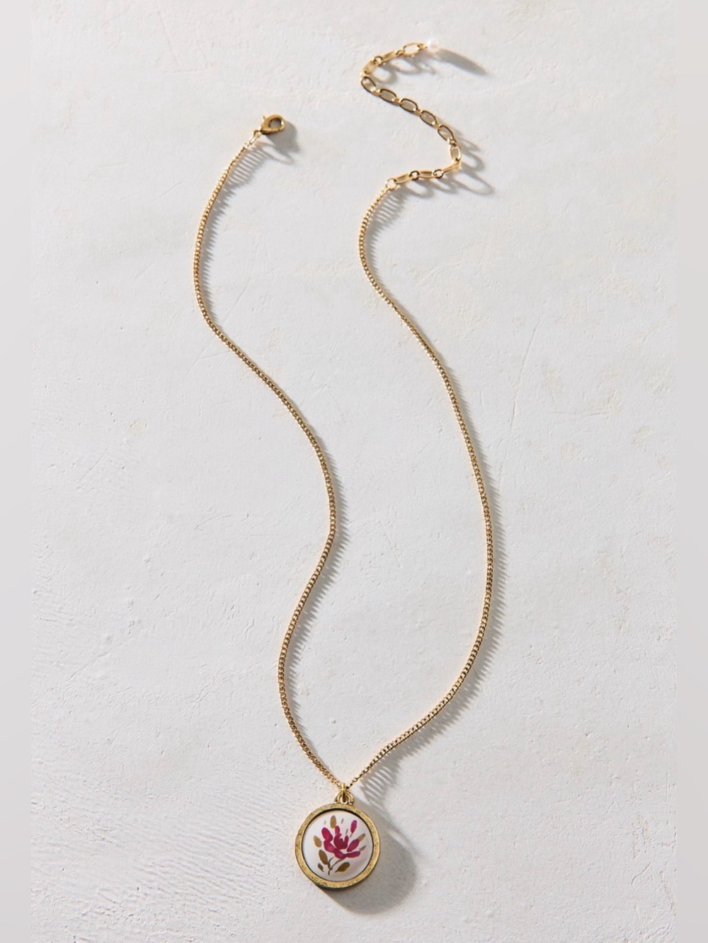 Gold Whispering Glades Locket Necklace